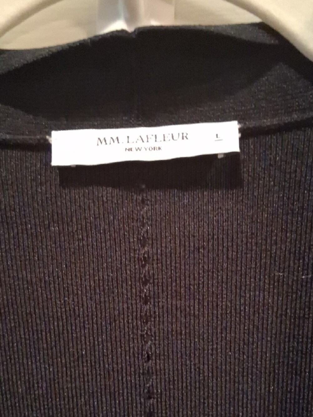 M.M. Lafleur Woolf Black Open-Front Collarless Jardigan - Picture 2 of 11